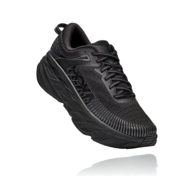 Men's Hoka Bondi 7 Sneakers Black | ZA-78QONBV