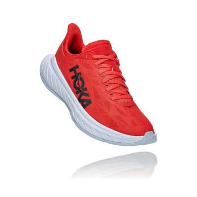 Men's Hoka Carbon X 2 Road Running Shoes Red | ZA-98SOUYJ