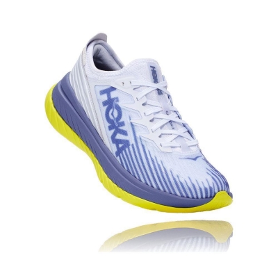 Men's Hoka Carbon X-SPE Road Running Shoes White / Blue | ZA-53NFHRB