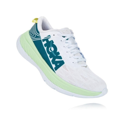 Men's Hoka Carbon X Sneakers White / Green | ZA-28GTMKS