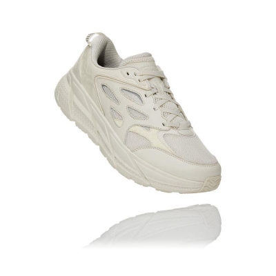 Men's Hoka Clifton L Walking Shoes White | ZA-51HACDU