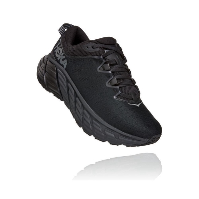 Men's Hoka Gaviota 3 Road Running Shoes Black | ZA-84HTGWV