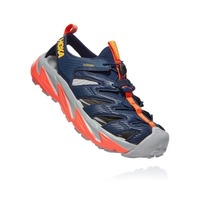 Men's Hoka Hopara Lifestyle Shoes Navy / Red | ZA-21DLPCI