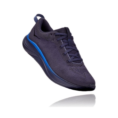 Men's Hoka Hupana Flow Road Running Shoes Navy | ZA-72DGKTS