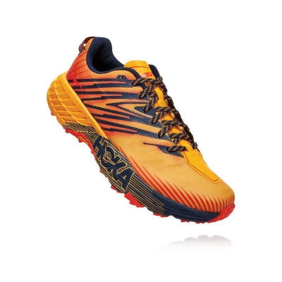 Men's Hoka Speedgoat 4 Hiking Shoes Yellow | ZA-46VAYJK