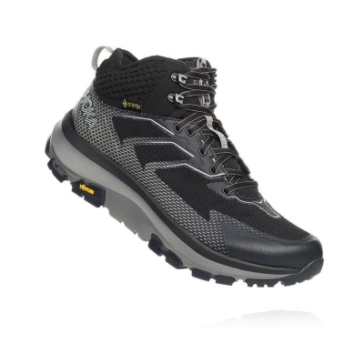 Men's Hoka Toa GTX Hiking Boots Black / Grey | ZA-43DFOJT