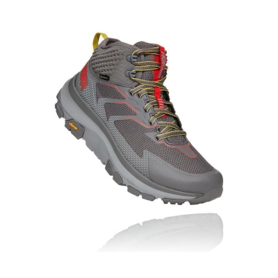 Men's Hoka Toa GTX Hiking Boots Grey | ZA-37TPKNF