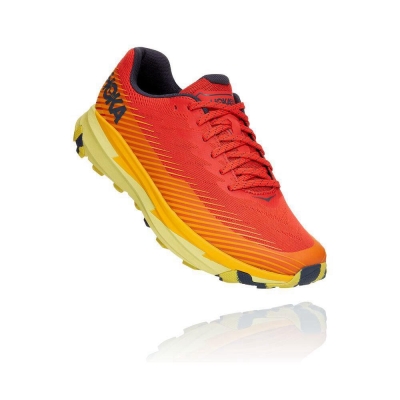 Men's Hoka Torrent 2 Trail Running Shoes Red | ZA-48FGJMO