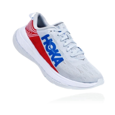 Women's Hoka Carbon X Sneakers White / Red | ZA-57AQOET