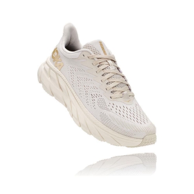 Women's Hoka Clifton 7 Sneakers Beige | ZA-38ELARV