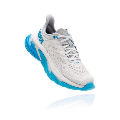 Women's Hoka Clifton Edge Road Running Shoes White / Blue | ZA-64ERQJM