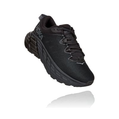 Women's Hoka Gaviota 3 Walking Shoes Black | ZA-16FLMAG