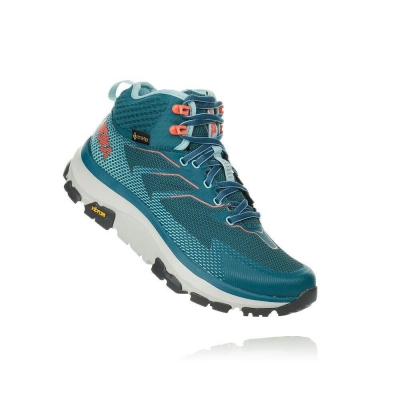 Women's Hoka Toa GTX Hiking Boots Blue | ZA-62UZEAB