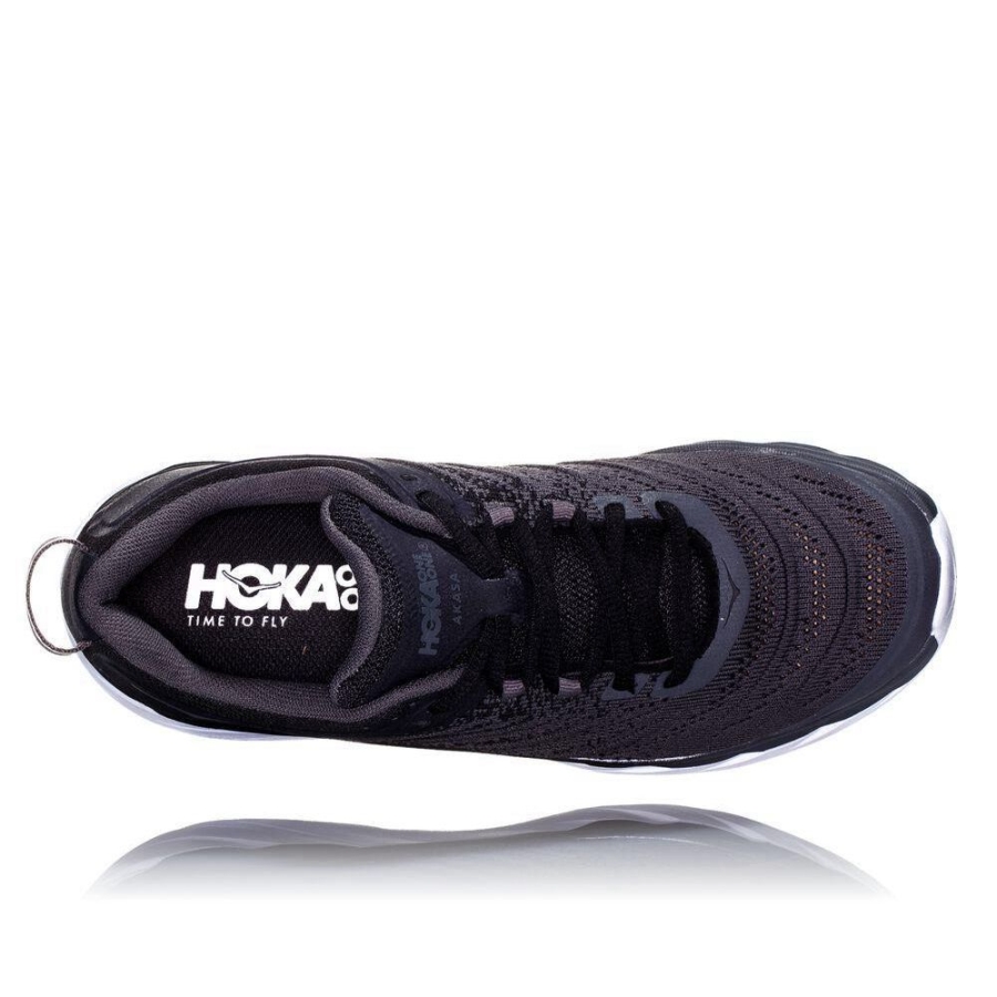 Men's Hoka Akasa Road Running Shoes Black / Grey | ZA-59HRVFN