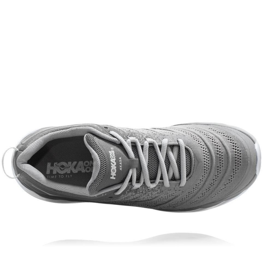 Men's Hoka Akasa Road Running Shoes Grey | ZA-21XIUAP