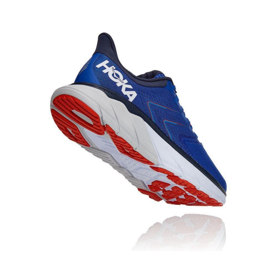 Men's Hoka Arahi 5 Running Shoes Blue | ZA-86LQGUJ