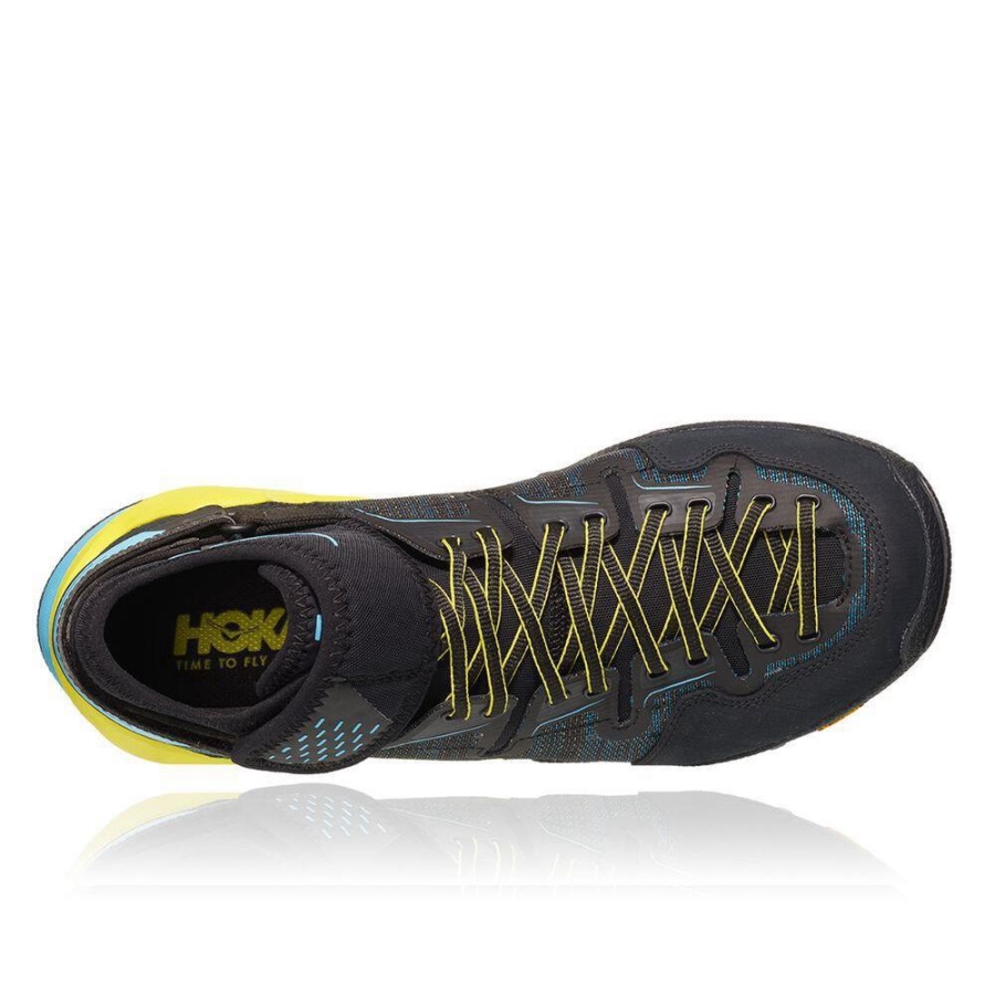 Men's Hoka Arkali Hiking Boots Black / Blue | ZA-17JQHED