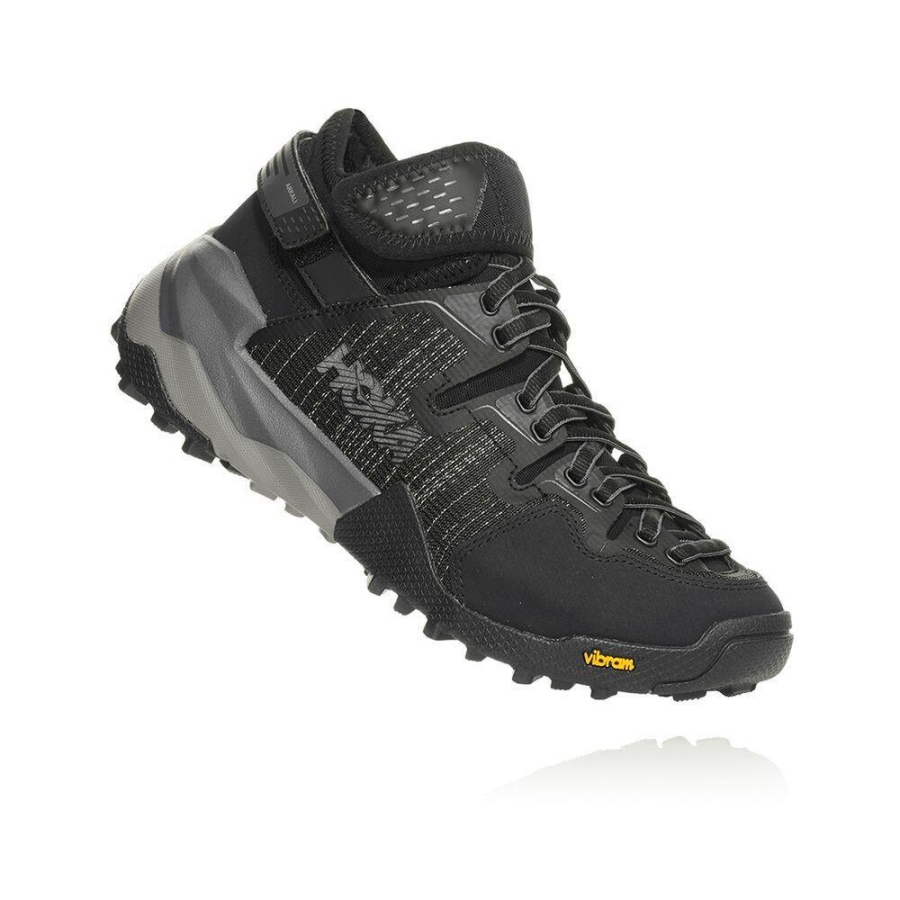 Men\'s Hoka Arkali Hiking Boots Black | ZA-97DBZAE