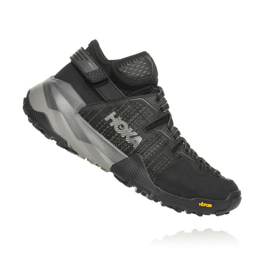 Men's Hoka Arkali Trail Running Shoes Black | ZA-76CIFYN