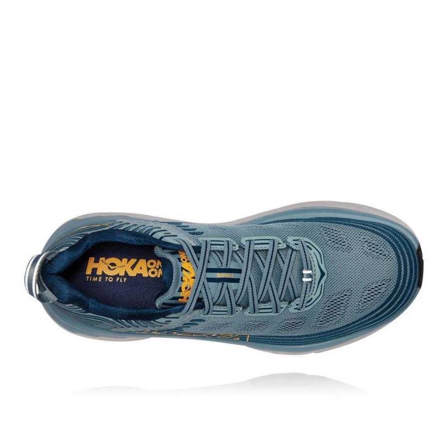 Men's Hoka Bondi 6 Walking Shoes Green | ZA-95TVEAW