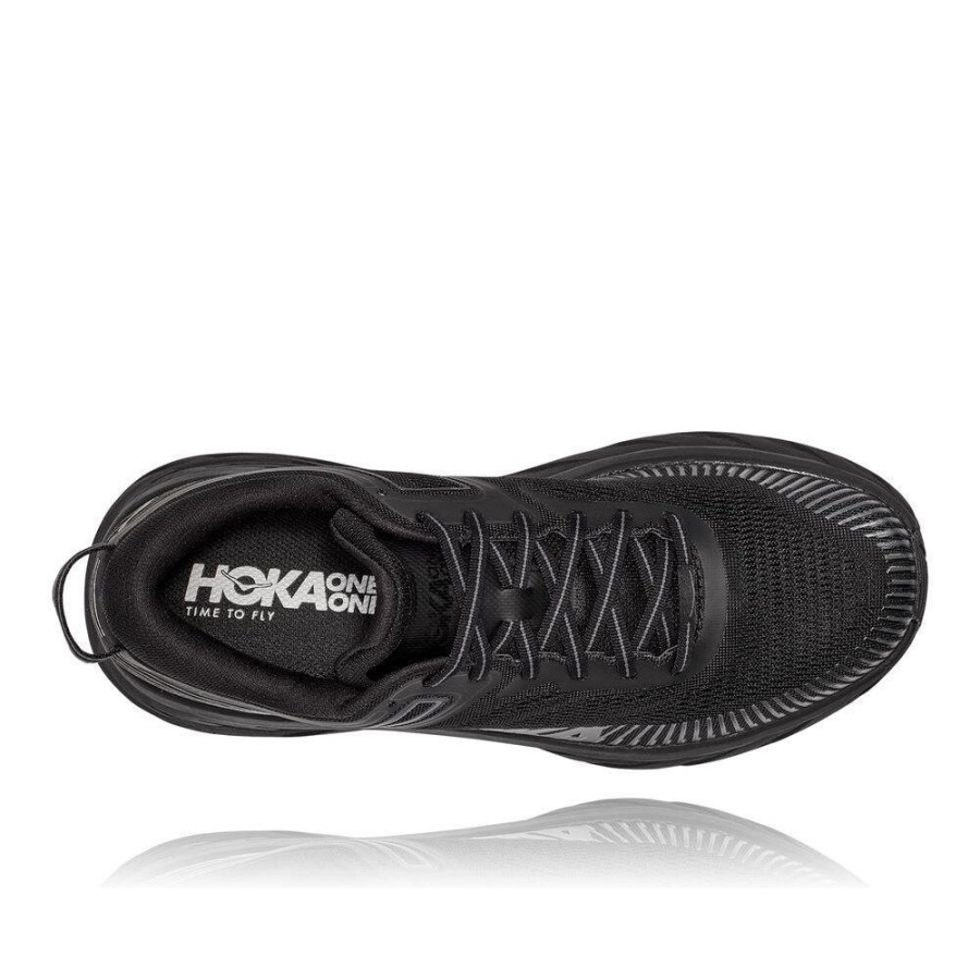 Men's Hoka Bondi 7 Sneakers Black | ZA-78QONBV