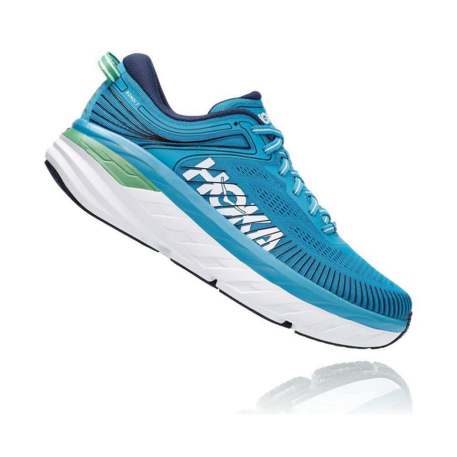 Men's Hoka Bondi 7 Sneakers Blue | ZA-54NCPOQ