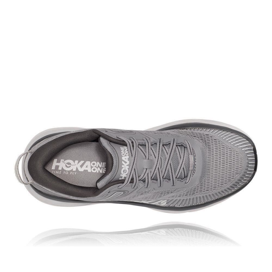 Men's Hoka Bondi 7 Sneakers Grey | ZA-64WGPFU