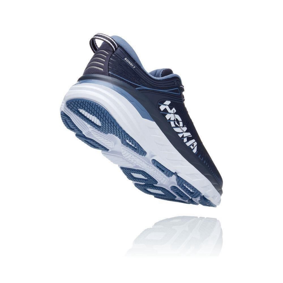 Men's Hoka Bondi 7 Sneakers Navy | ZA-85WKBNQ