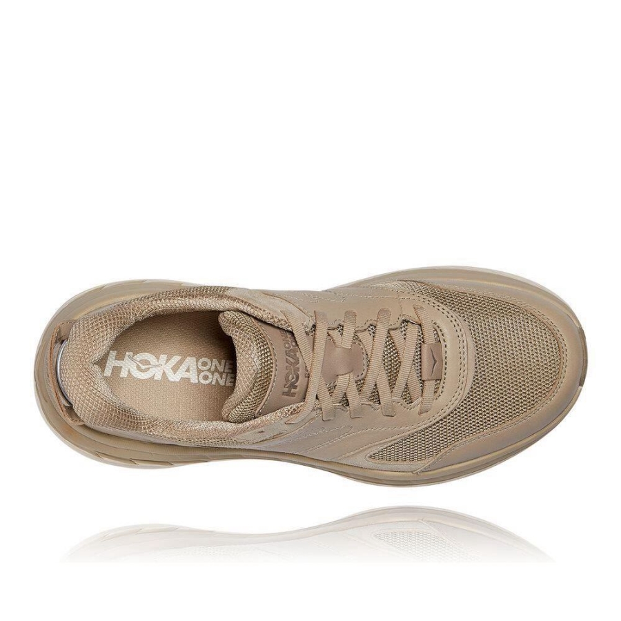 Men's Hoka Bondi L Road Running Shoes Brown | ZA-30MSICU