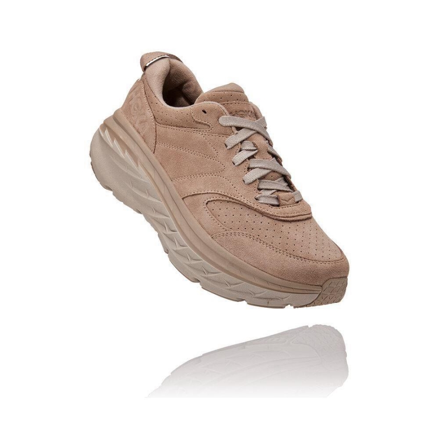 Men\'s Hoka Bondi L Walking Shoes Brown | ZA-53OHNFZ