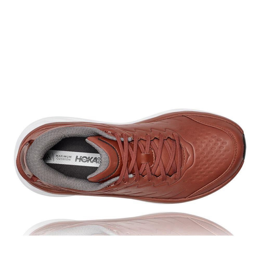 Men's Hoka Bondi SR Road Running Shoes Brown | ZA-30RZWAH