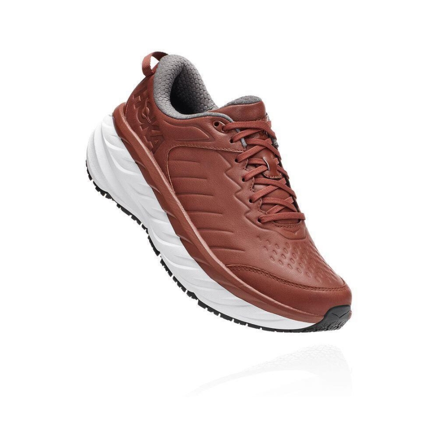 Men\'s Hoka Bondi SR Road Running Shoes Brown | ZA-30RZWAH