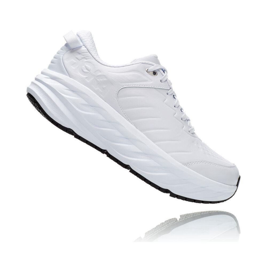 Men's Hoka Bondi SR Sneakers White | ZA-76MEYAO