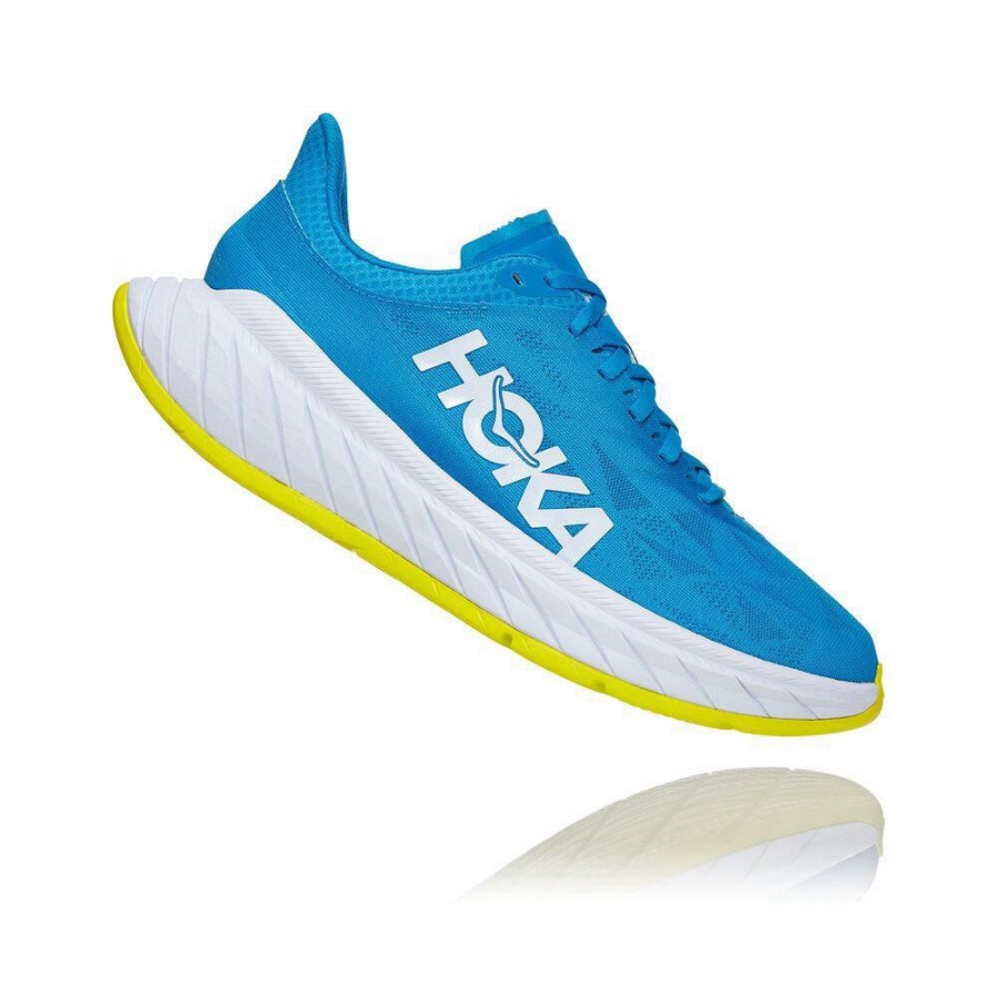Men's Hoka Carbon X 2 Lifestyle Shoes Blue | ZA-94OUBEM