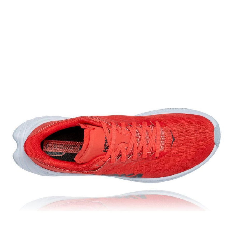 Men's Hoka Carbon X 2 Lifestyle Shoes Red | ZA-49SIJHU