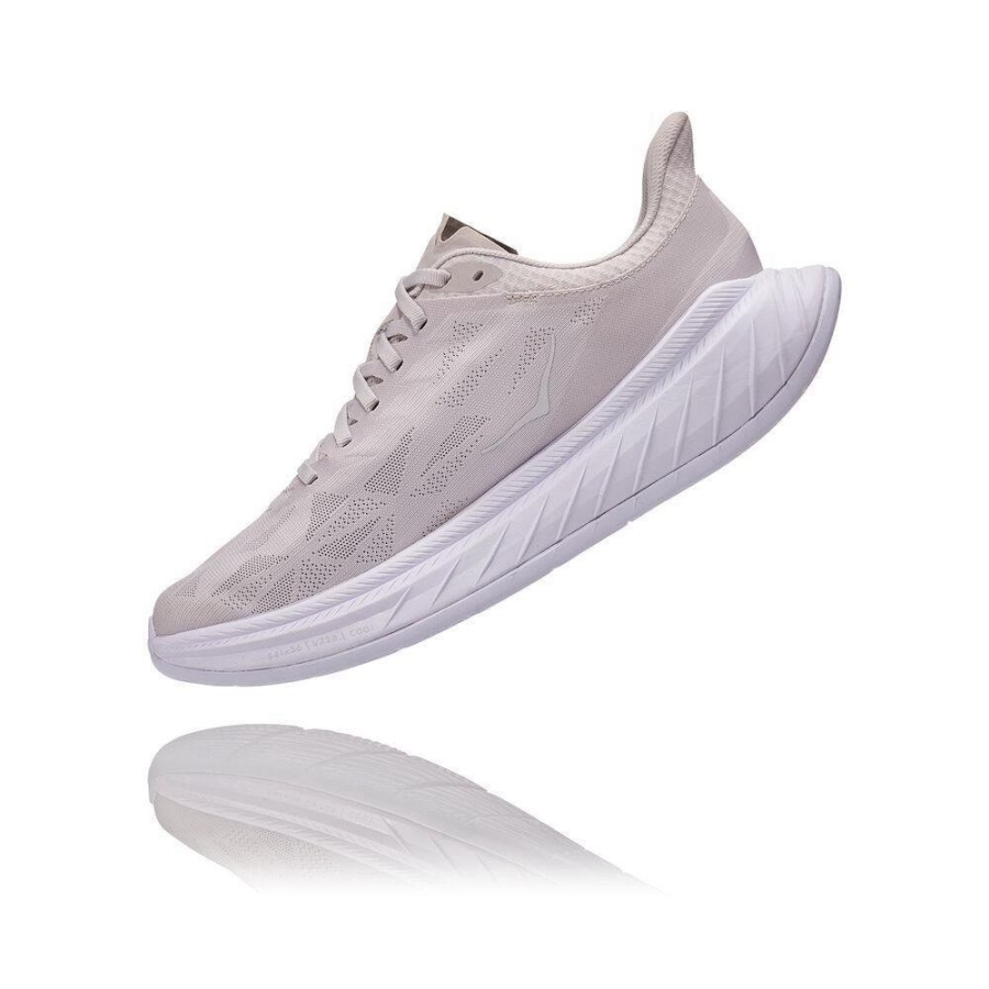 Men's Hoka Carbon X 2 Road Running Shoes Grey | ZA-27FLWPE