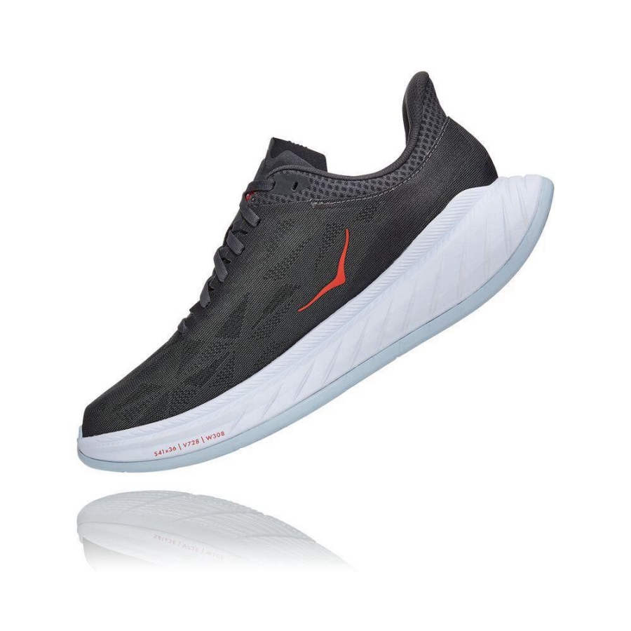 Men's Hoka Carbon X 2 Road Running Shoes Dark Grey | ZA-32LVSWX