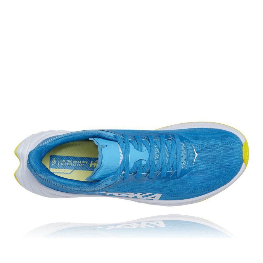 Men's Hoka Carbon X 2 Sneakers Blue | ZA-92RJOLE
