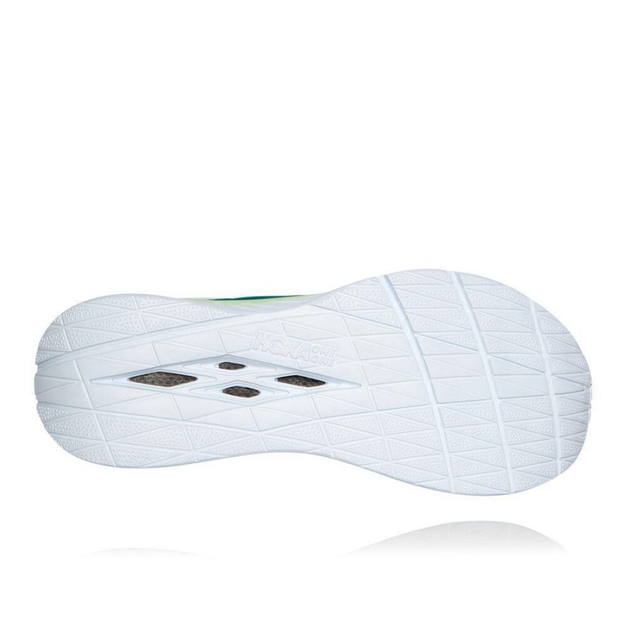Men's Hoka Carbon X Road Running Shoes White / Green | ZA-07LWNIR