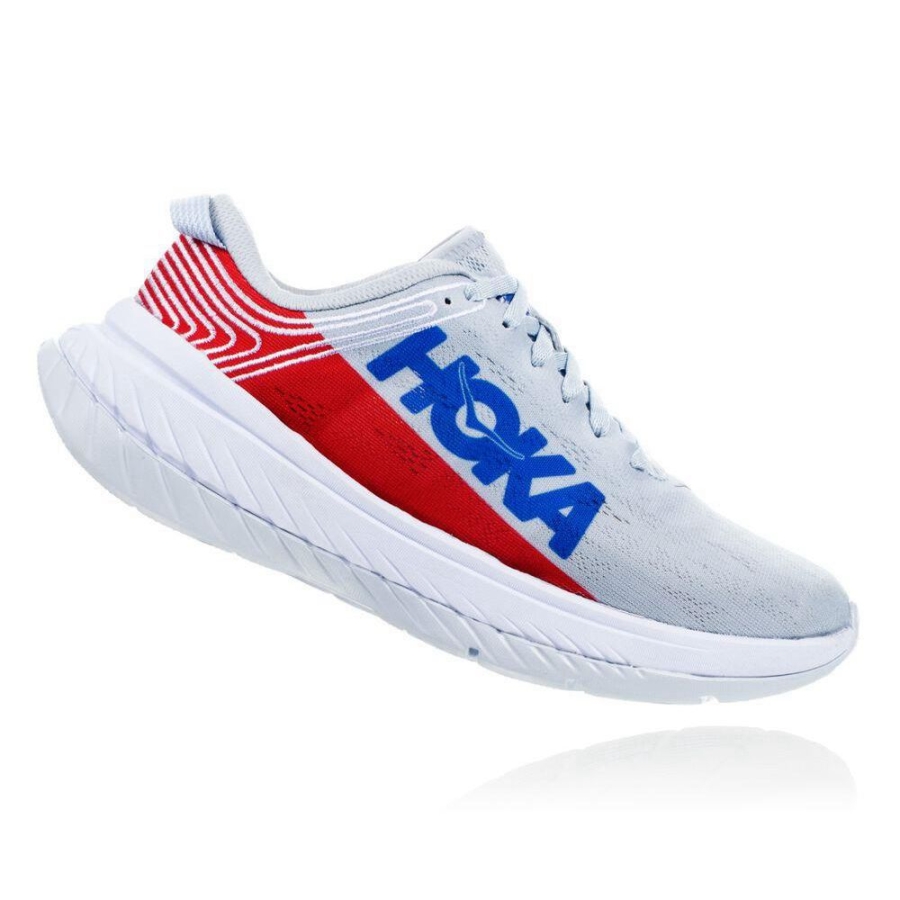 Men's Hoka Carbon X Road Running Shoes White | ZA-83JYHOP