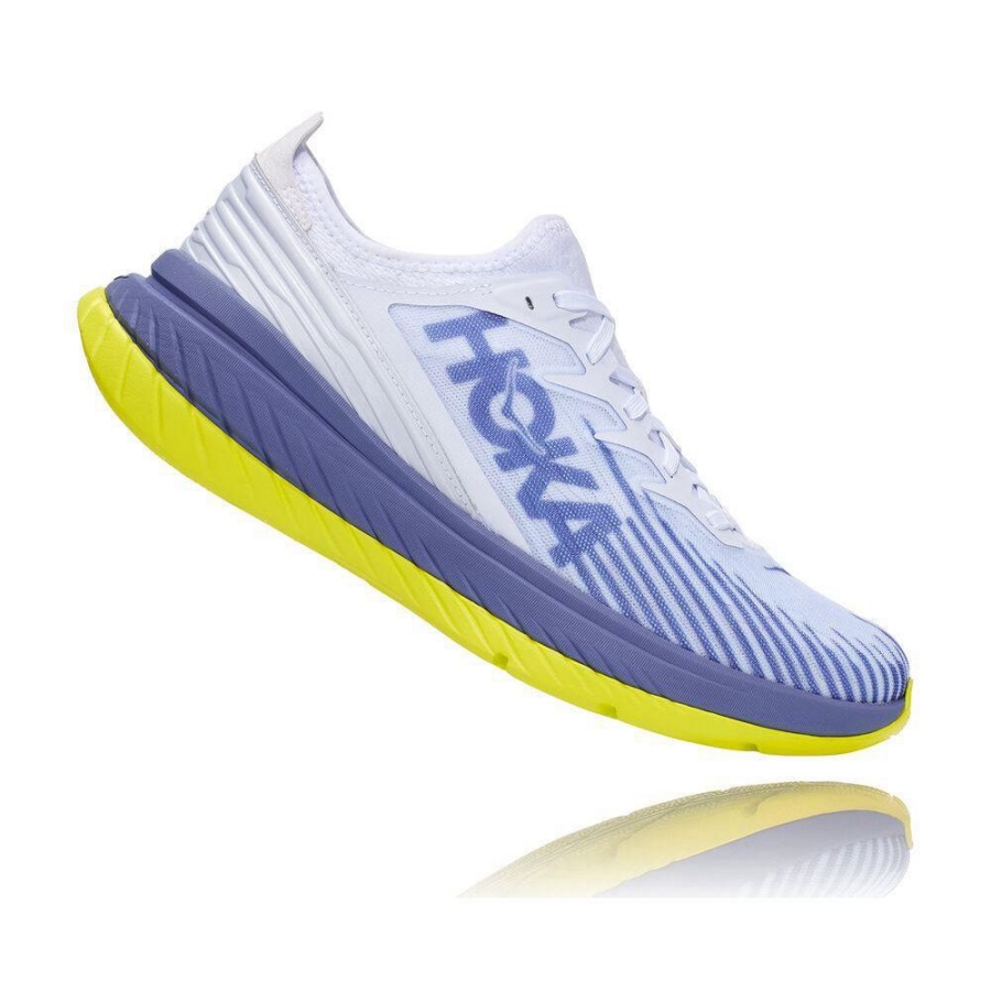 Men's Hoka Carbon X-SPE Road Running Shoes White / Blue | ZA-53NFHRB