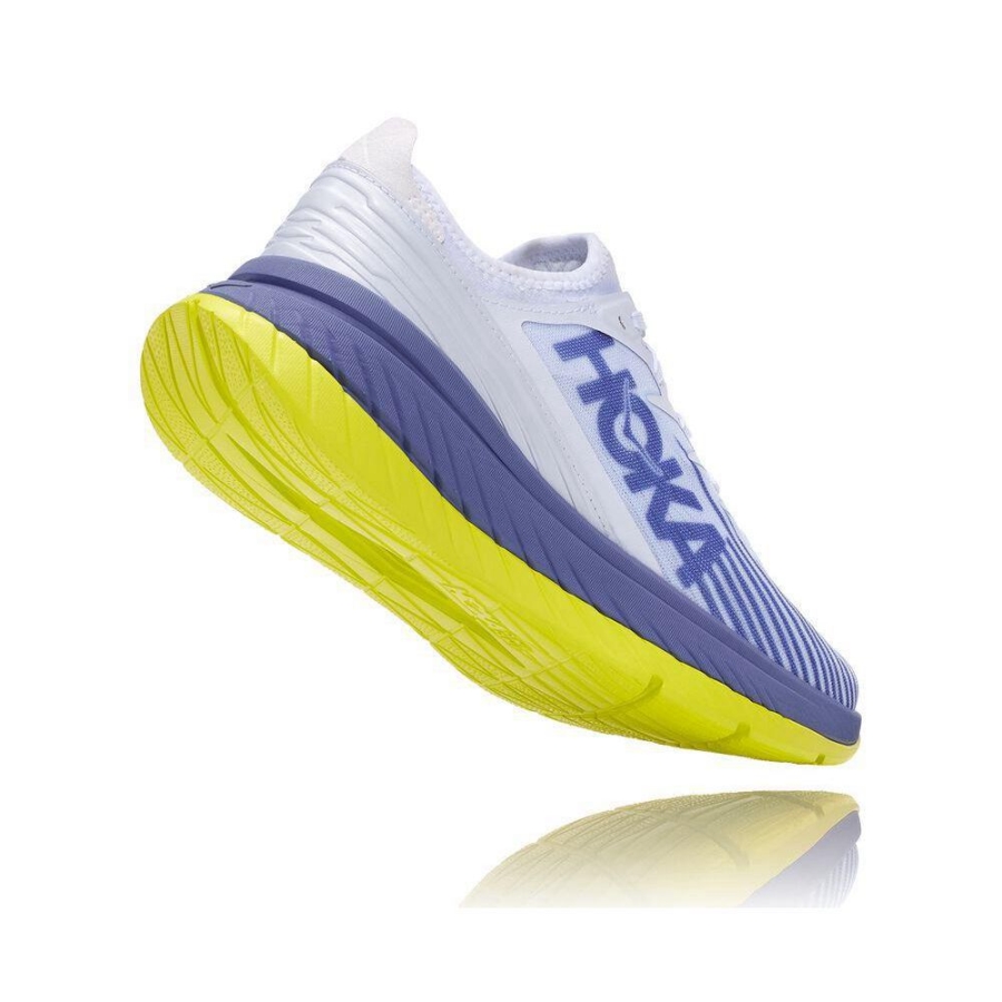 Men's Hoka Carbon X-SPE Road Running Shoes White / Blue | ZA-53NFHRB