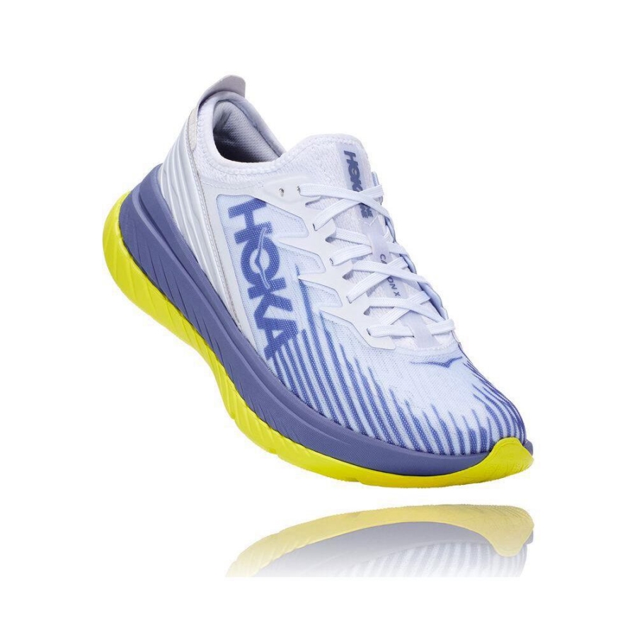 Men\'s Hoka Carbon X-SPE Road Running Shoes White / Blue | ZA-53NFHRB