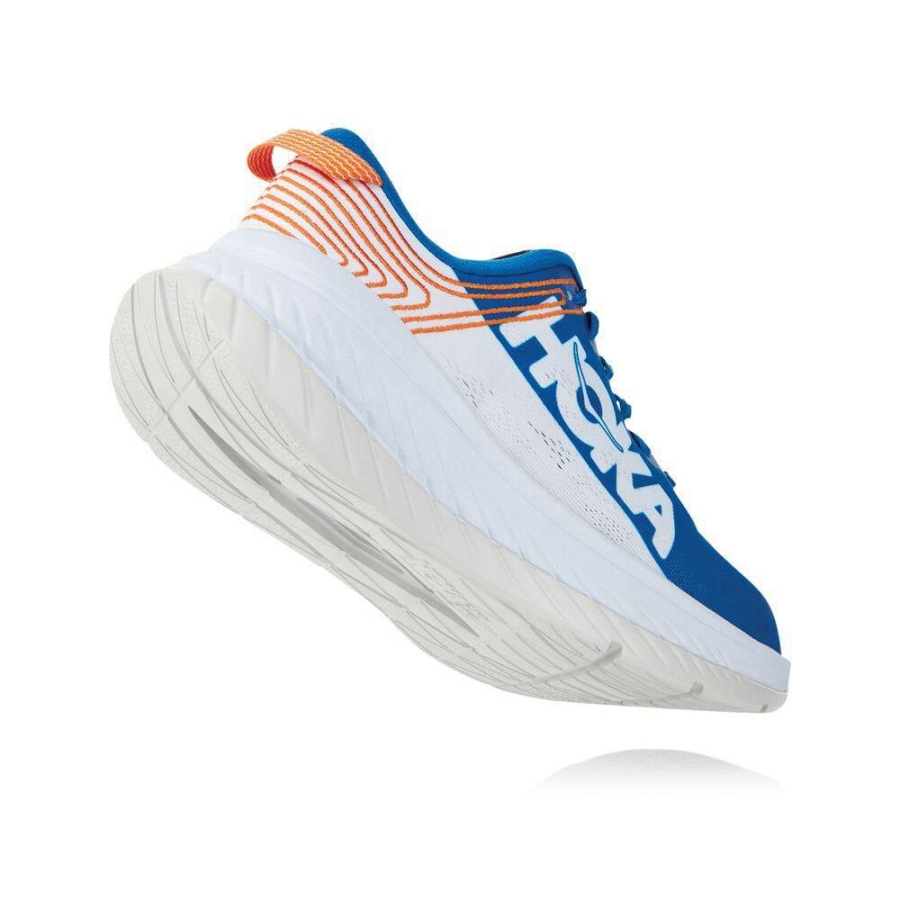 Men's Hoka Carbon X Sneakers Blue / White | ZA-78OHFKU