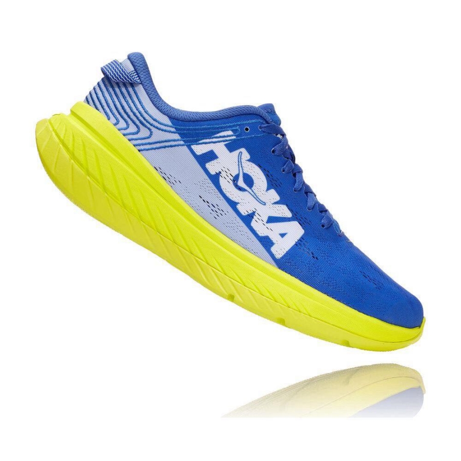 Men's Hoka Carbon X Sneakers Blue | ZA-25XEHBD