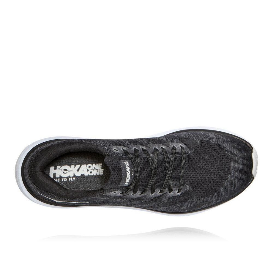 Men's Hoka Cavu 3 Road Running Shoes Black / Grey | ZA-24TVRXO