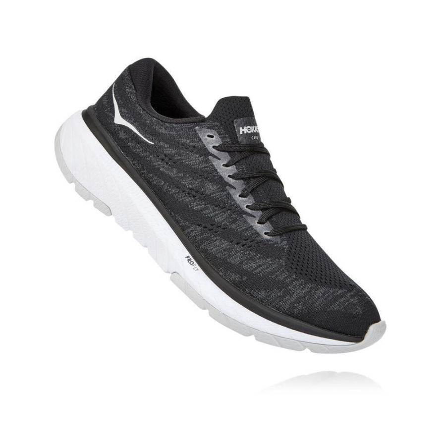Men\'s Hoka Cavu 3 Road Running Shoes Black / Grey | ZA-24TVRXO