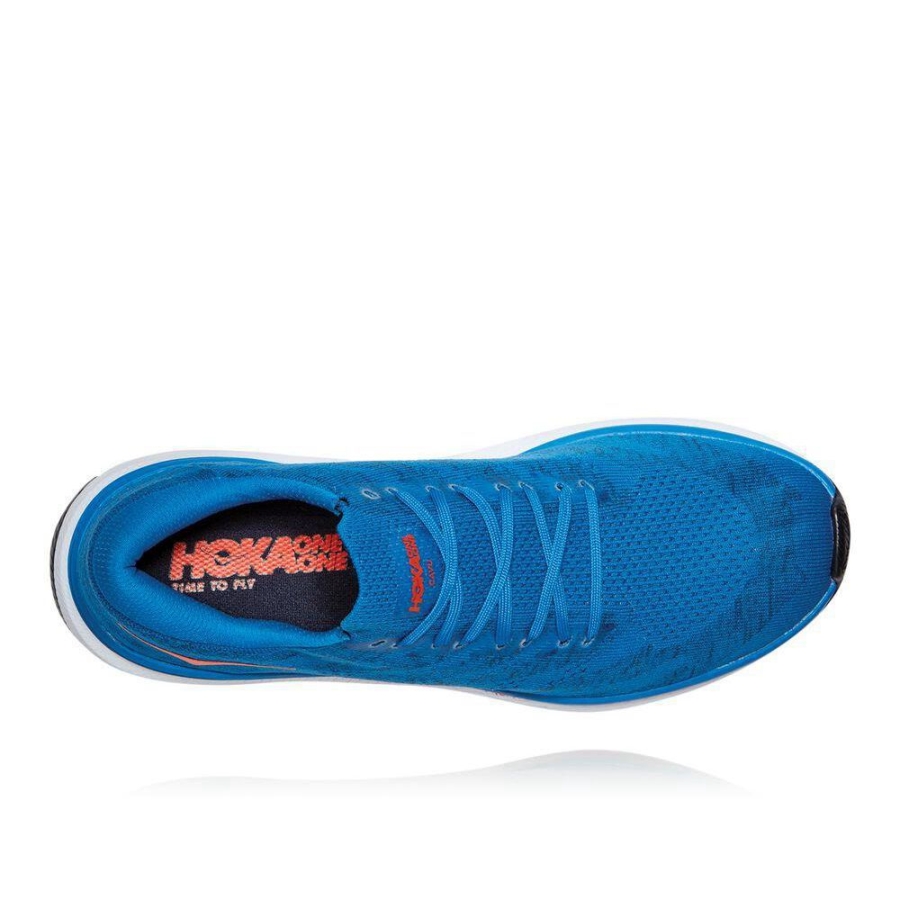 Men's Hoka Cavu 3 Road Running Shoes Blue | ZA-83HEUQV