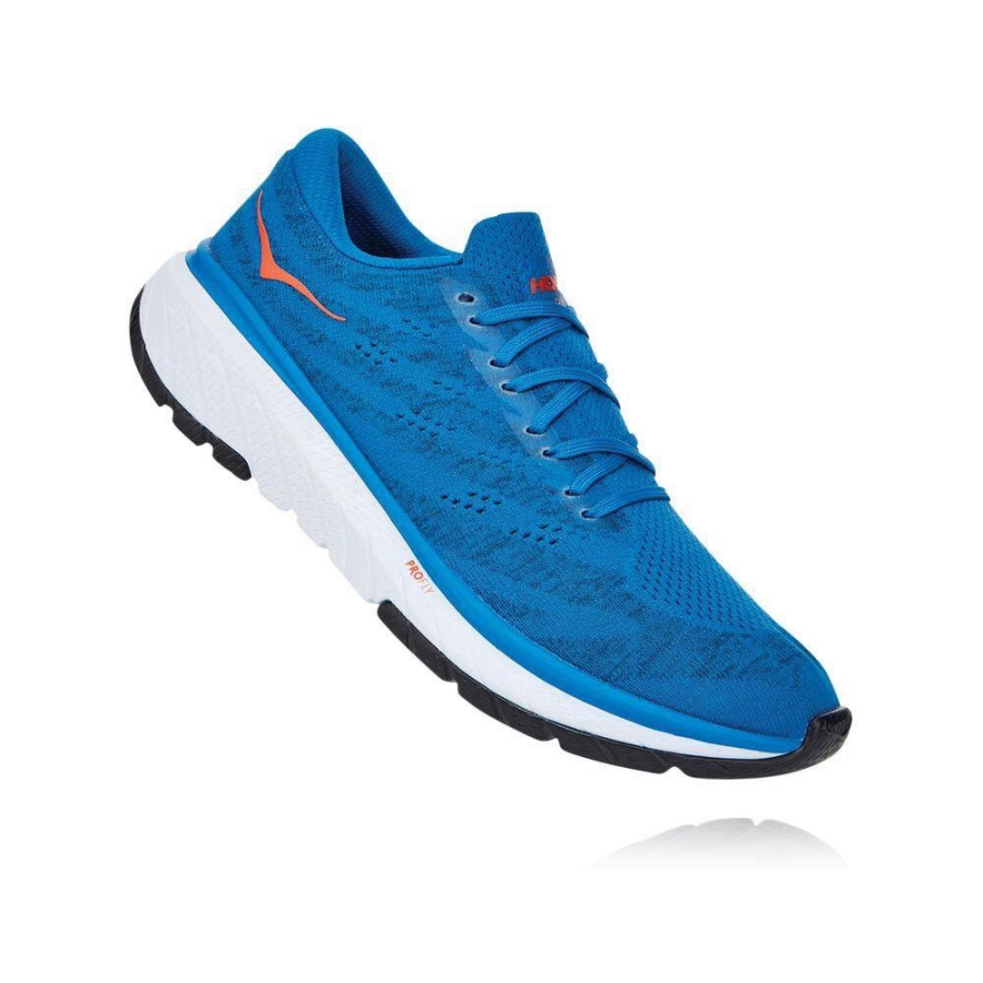 Men\'s Hoka Cavu 3 Road Running Shoes Blue | ZA-83HEUQV