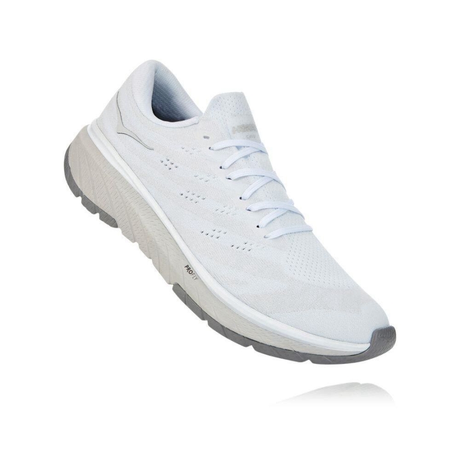 Men\'s Hoka Cavu 3 Road Running Shoes White | ZA-59MRWNV